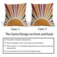 thumbnail image 6 of Boho Pillow Covers 18x18 Set of 2 Multicolor Bohemian Style Retro Abstract Sun Outdoor Throw Pillows Farmhouse Decorative Pillowcase Linen Square Cushion Cover for Home Couch Sofa Bed, 6 of 6