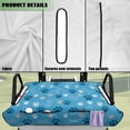 thumbnail image 6 of Yuyamidu Cute Dog Paw Golf Cart Seat Covers with Pockets Blue Golf Cart Seat Towel Blanket for 2 Passenger Seats Universal Club Car Accessories Non-Slip and Anti-Hot, 6 of 7