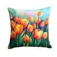 thumbnail image 4 of Roses in Watercolor Throw Pillow 14 in x 14 in, 4 of 26