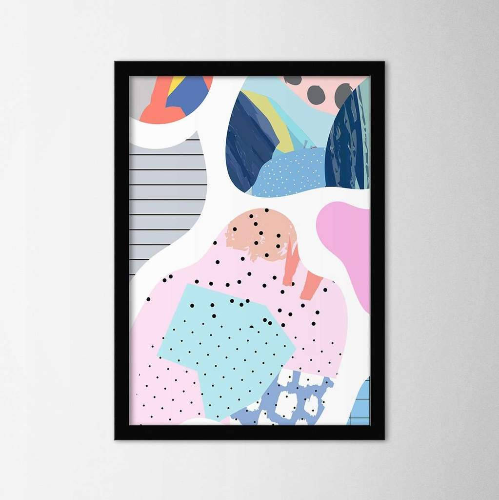 LaModaHome Abstract Poster Print, Framed or Unframed Poster Print