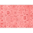 thumbnail image 1 of Ahgly Company Machine Washable Indoor Rectangle Abstract Red Modern Area Rugs, 8' x 10', 1 of 4