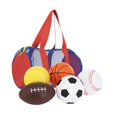 thumbnail image 2 of 5 piezas El conjunto de pelotas deportivas para niños incluye fútbol, ​​baloncesto, rugby, béisbol y voleibol desarrollar habilidades para Park Lawn, 2 of 8