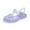 A03/Purple, variant on Kannior Toddler Girls Jelly Sandals Soft Rubber Sole Closed Toe Summer Shoes Mary Jane Dress Princess Flat