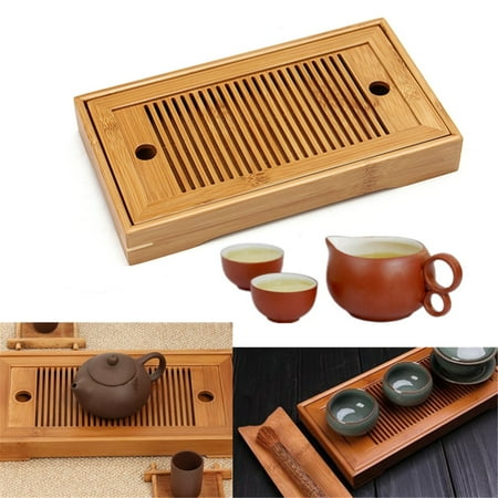 SaicleHome Portable bambou chinois Gongfu Tasteful thé Table Plateau pour jardin