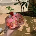 thumbnail image 3 of Strawberry Pattern Coin Purses Cute Key Earphone Storage Bag Fashion Kawaii Mini Wallet Fluffy Sweet Organize Pouch Zipper Purse, 3 of 5