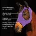 thumbnail image 5 of Horse Fly Mask Comfort-Fit,Smooth,Stretch Material, Equine Mesh Around The Eyes and Ears Allows for Clear Vision and Keeps Flies and Bugs Away(Gray), 5 of 8