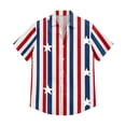 thumbnail image 5 of GrmtClth 250th Anniversary Usa Shirts for Men Hawaiian 1776-2026 Print Tops Breathable Button Down Tee Lightweight Short-Sleeve Blouse Vermilion L, 5 of 6