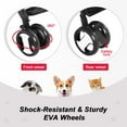 thumbnail image 3 of BestPet 3-in-1Pet Stroller Premium Multifunction Dog Cat with Detachable Carrier &Cup Holder,Grey, 3 of 7