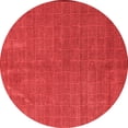 thumbnail image 1 of Ahgly Company Indoor Round Abstract Red Modern Area Rugs, 6' Round, 1 of 4