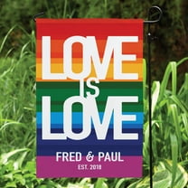 Love is Love Personalized Garden Flag