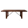 thumbnail image 1 of Benzara Dining Table with Dual Removable Leaves-Color:Brown, 1 of 1
