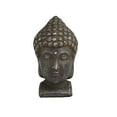 thumbnail image 4 of DecMode 4" Distressed Buddha Black Metal Bookends (Set of 2), 4 of 7