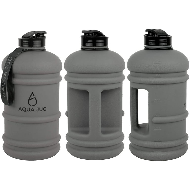 Aqua Jug Big Water Bottle, Dishwasher Safe BPA Free Drinking Water, Smoke  Gray 2.2L, Great for Gym Fitness Workout Sports Hiking and more