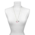 thumbnail image 3 of Delight Jewelry 12mm Stardust Round Silvertone Spinner - Light Pink Heart Nurse Strong Zoe Necklace, 3 of 4