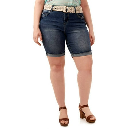 Junior's Plus Wallflower Bermuda