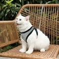 thumbnail image 3 of KMWGRE Adjustable Soft Mesh Pet Harness and Leash Set Reflective Escape Proof Vest for Small Medium Cats and Puppies B M, 3 of 4
