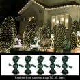 thumbnail image 6 of LAMPHOME Led Christmas Net Lights Outdoor Christmas Decorations Lights 150LED 6ftx4ft, Connectable Outdoor Fairy Mesh String Lights for Party, Holiday, Wedding, Tree, Bushes Decorations (Warm White), 6 of 7