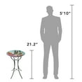 thumbnail image 5 of Teamson Home 18" Hummingbird Fusion Glass Bird Bath, 5 of 7