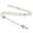 White Oil Drop Cross, variant on Stylish Alloy Crosses Pendant Necklace Black/White Beaded Chain Y2K Punk Gothic Clavicle Chain Choker Clavicle Chain