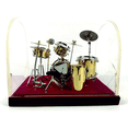 thumbnail image 3 of Kit de Batterie Jazz Miniature Modèle Mini Cymbale d'Instrument de Musique, 3 of 7