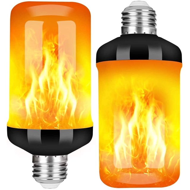 Bombilla de llama E27, bombilla LED de 5 W con efecto de llama y 4 modos de luz, bombillas decorativas para interiores y exteriores para Navidad, jardín, boda, hogar (2 unidades) esquí esquí Gafas de esquí