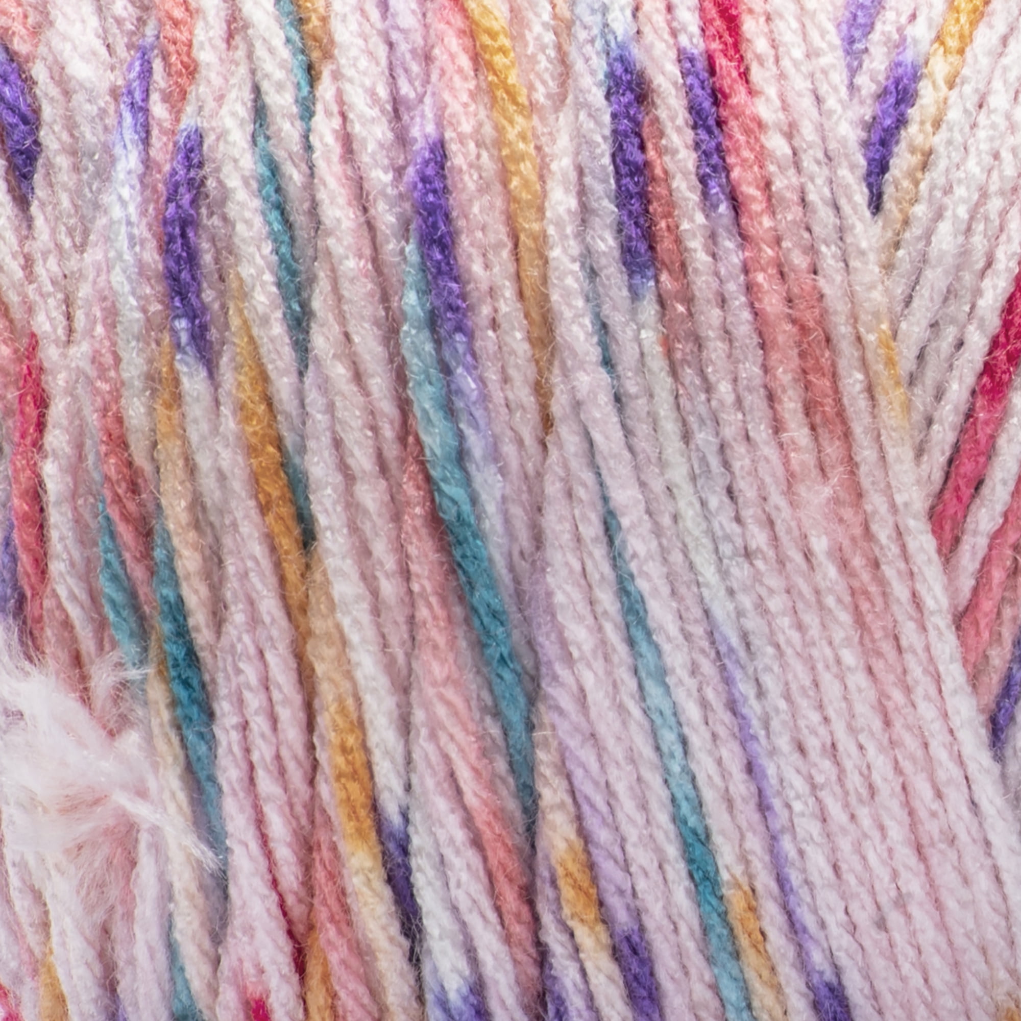 Red Heart® Super Saver® Jumbo Speckle #4 Medium Acrylic Yarn, Bubblegum Speckle 10oz/283g, 482 Yards (2 Pack)