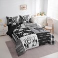 thumbnail image 4 of Homewish Jungle Wildlife Moose 7pcs Bedding Comforter Set,Adventure Camper Queen Bedding Sets,Rustic Farmhouse Cabin Queen Sheet Sets For Boys Teens,Ultra Soft Home Decor Reversible, 4 of 9