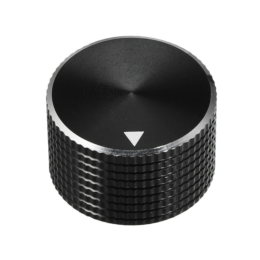 Stereo Knob, 25*6*15.5 mm Aluminium Alloy, Volume Control Knobs, Black