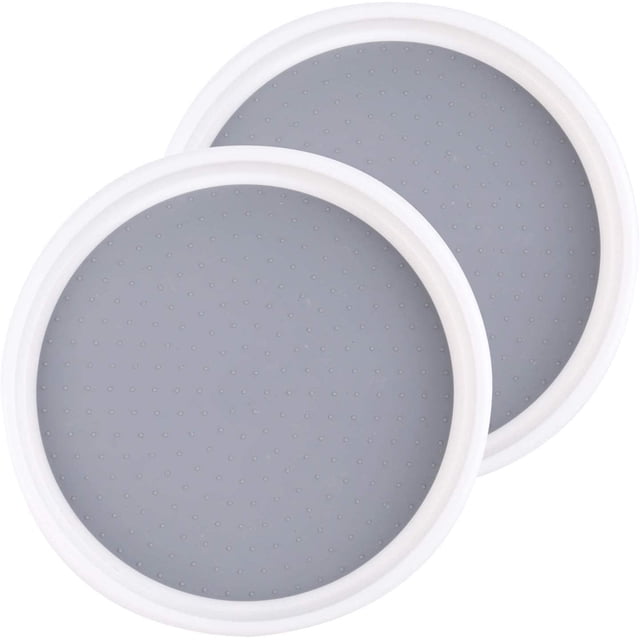 Suministros de herramientas de barra de cocina Organizador giratorio de 2 piezas para despensa de condimentos de especias, encimera de armario de cocina, 25cm Ormromra LKX-0224