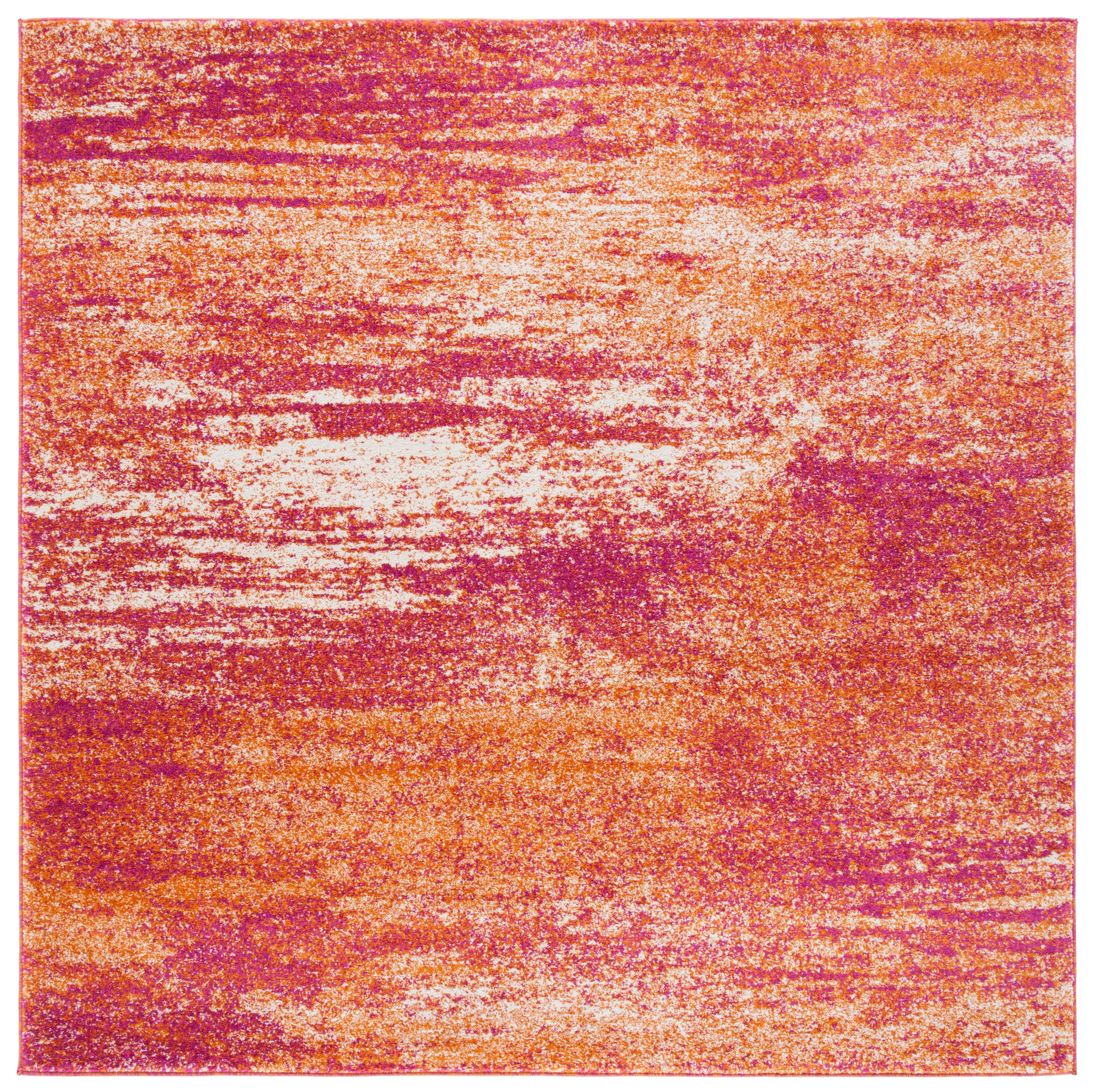 Safavieh Evoke Frosina Abstract Area Rug, Ivory/Orange, 3' x 3' Square
