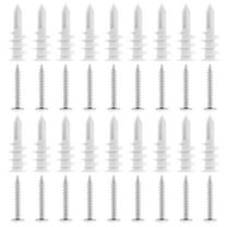 SEWCHICS Heavy Duty Drywall Anchors, White Nylon Plastic, Fasteners for and Secure Mounting