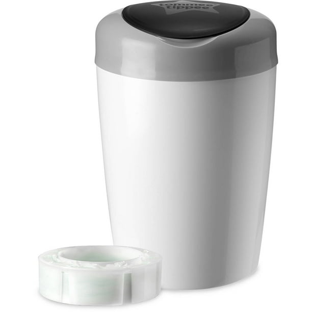 Tommee Tippee Simplee Diaper Pail + 1pk Cassette Gray