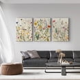 thumbnail image 4 of 3 Pcs Framed Flowers Canvas Wall Art Watercolor Floral Botanical Prints Wildflower Pictures Wall Decor Colorful Plant Paintings Posters for Bathroom Living Room Bedroom Office Kitchen(12x16in), 4 of 6