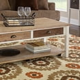thumbnail image 5 of Linon Le Soleil Lenoir Hand Hooked Polypropylene 5'x7' Rug in Ivory, 5 of 6