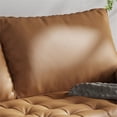 thumbnail image 6 of Pemberly Row 70" Square Arm Modern Fabric Standard Sofa in Brown, 6 of 7