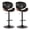 Black, variant on KCC Adjustable Swivel Bar Stools Set of 2, Bentwood PU Leather with Footrest for Kitchen Island, Counter, Home Bar, Dining Room, Café Pub, Black