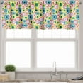 thumbnail image 3 of Ambesonne Geometric Valance & Curtain, Colorful Retro Shapes, 55"x24", Multicolor, 3 of 6