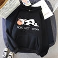 thumbnail image 3 of Hooded Sweater Cute Cow Cartoon Print Casual Sports Hoodie, 3 of 7