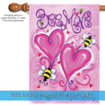 thumbnail image 3 of Toland Home Garden Bee Mine Valentines Day Valentine Flag Double Sided 28x40 Inch, 3 of 5