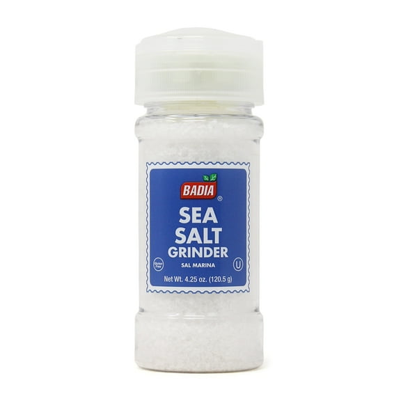 Pack of 8, Badia Sea Salt Grinder, 4.25 oz