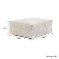 thumbnail image 3 of The Magic Home Convertible Modular L-Shaped Corduroy Sectional Sofa, Beige, 3 of 11