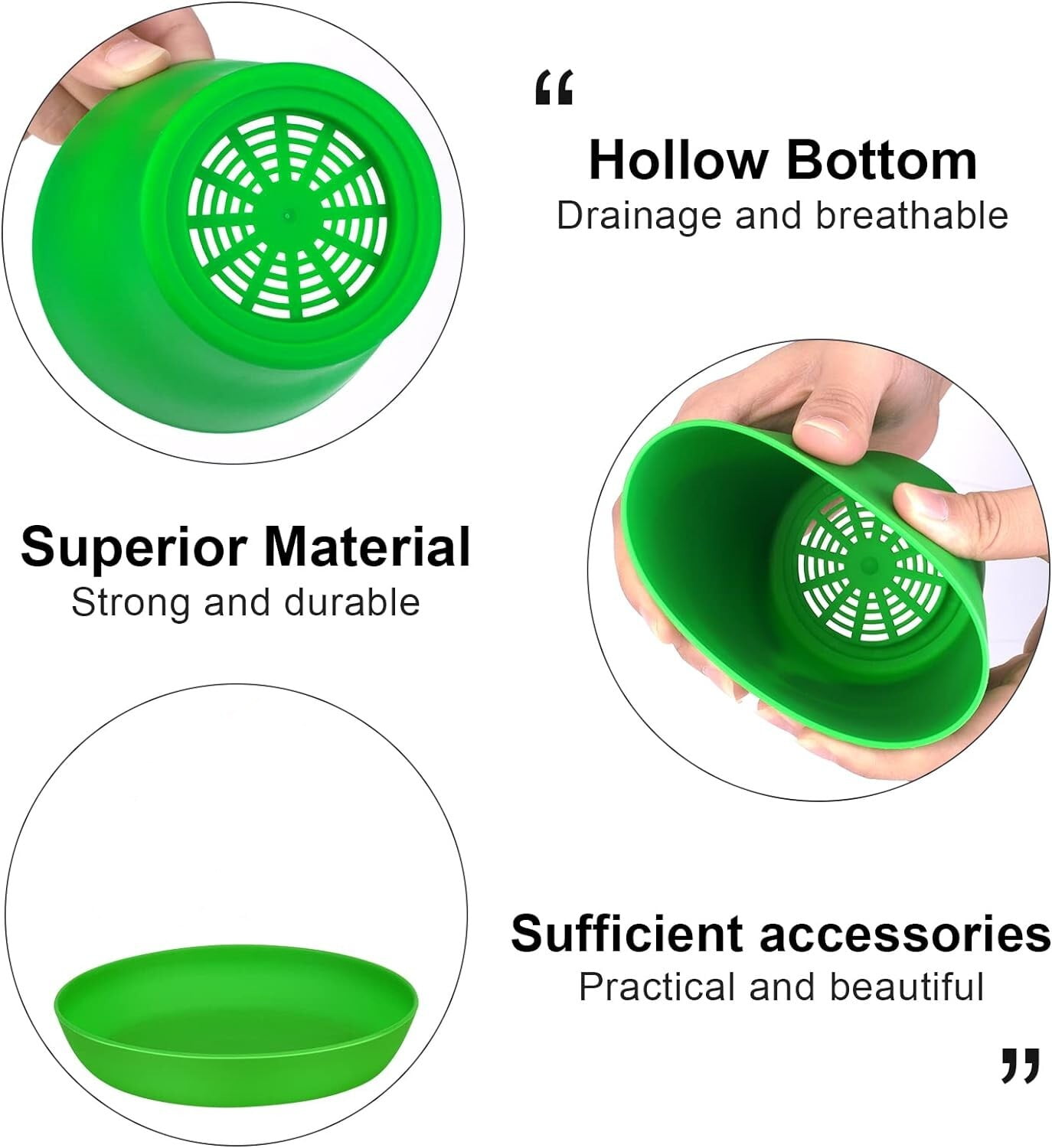 LQQBOX 24 Pcs 4 Inch Plastic Plant Pot with Saucers Flower Pots Planters Nursery Pots for Outdoor Indoor Plants Gardening Containers, Assorted 8 Colors