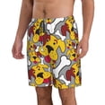 thumbnail image 2 of Kdxio Cute Dog Pattern Mens Casual Shorts - Drawstring Summer Beach Sports Shorts for Men, 2 of 9
