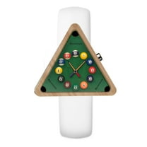 Men's Quartz Watch Creativity Billiard-Inspired Watch Dial with Colorful Hands and Silicone Strap Surprise Gifts for Men