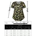 thumbnail image 5 of Plus Size Tops for Women Short Sleeve Buttons Up Blouses Flowy Floral Tunic Tops, 5 of 9