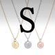 thumbnail image 1 of Bupoey-collar con colgante de 26 letras para hombre y mujer, colgante con iniciales originales de Color plateado, amistad, 1 of 4