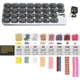 thumbnail image 2 of 31 day monthly medicine organization， Am/Pm 31 pill box for storage of vitamins, medicines, and medication，fish oil，Portable Travel Pill Storage Box, 2 of 5