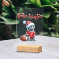 thumbnail image 2 of Hello Winter British Shorthair Football Snowman Welcome Snowy Morning Acrylic Plaque Sign Ashwood Base Cat Lover Kitten Owner Gifts Home Desk Decor - 01012, 2 of 5