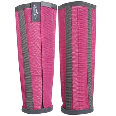 Professional's Choice Deluxe Fly Boots 4 pack, Medium, Pink