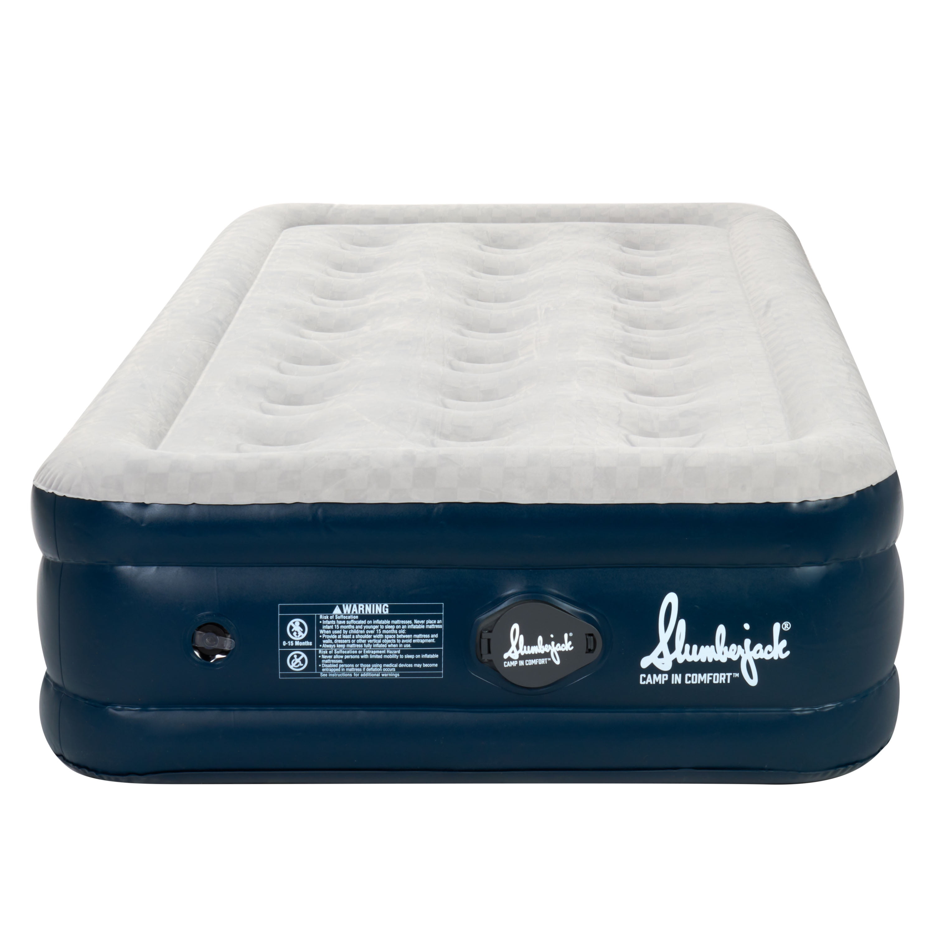 Slumberjack Grand Mesa 15” Airbed Mattress, with Built-In Removable Pump, Twin